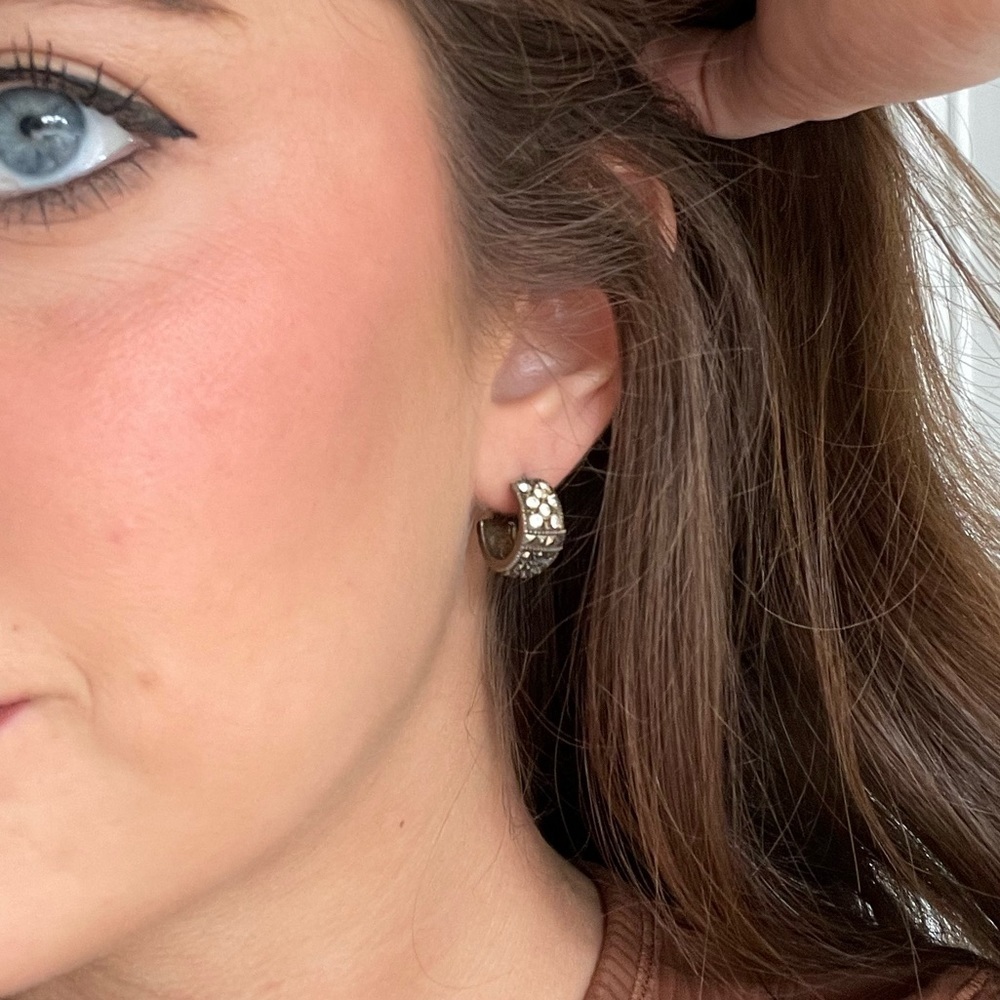 Vintage Sterling silver studded earrings